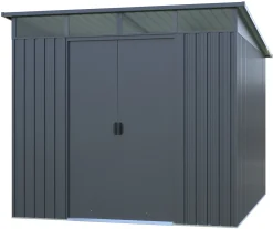 Redskabsskur stål antracit 6.6m2