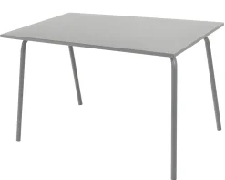 Rektangulært bord metal mørkegrå 120x70x71cm