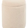 Sarda med opbevaring teddystof beige