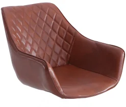 Sæde til Malene kunstlæder cognac