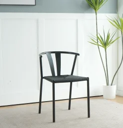 Selma med fletsæde sort/sort
