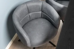 Silje med drejefunktion suede grå