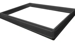 Sokkel til drivhus poly sort 191x313x191cm