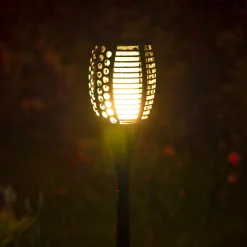 Solcelle fakkel 96 LED flerfarvet