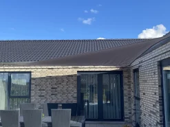 Solsejl antracitgrå PRO 5x5x7,1m
