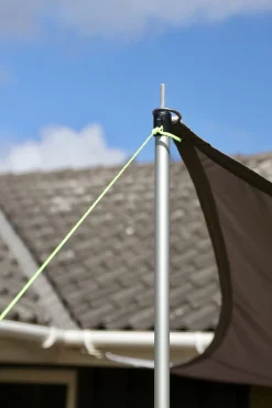 Solsejl grå LUX 5x5m