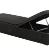 Solseng i polyrattan m. hynde sort