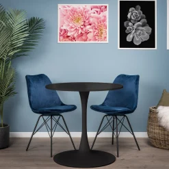 Verona 80x80x76cm sort/sort
