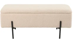 Vibe med opbevaring teddystof beige/sort