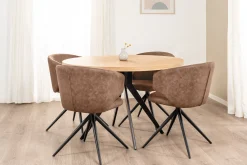 Victoria med drejefunktion suede brun