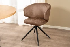 Victoria med drejefunktion suede brun