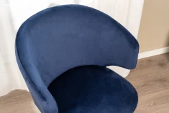Victoria med drejefunktion velour blå