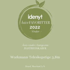 Workmann teleskopstige 3,8m sølv